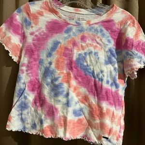 Hollister must have collection tie dye cropped shirt size medium